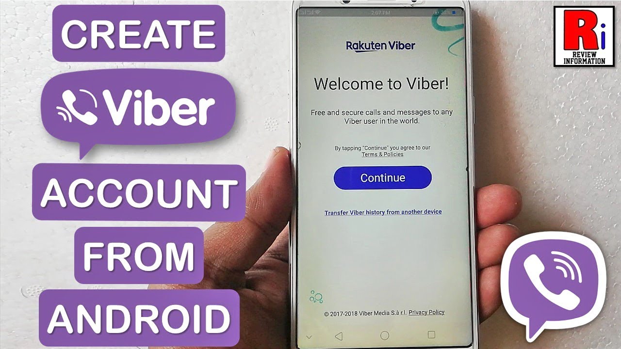 create viber account